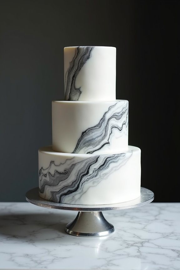 marble cake with elegance