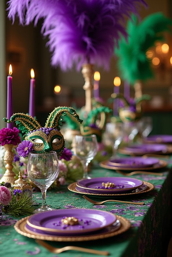 mardi gras celebration backdrop ideas