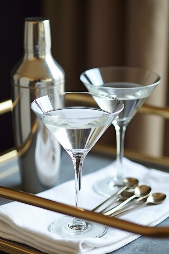 martini themed table decor ideas