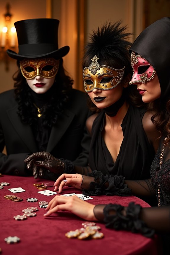 masquerade poker night elegance
