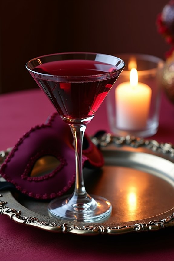 masquerade themed stunning beverages
