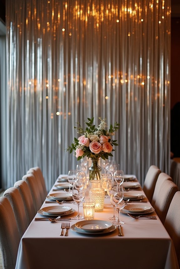 metallic fringe for elegance