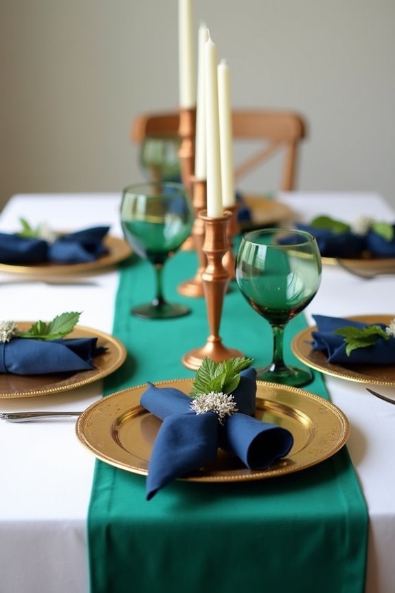 metallics and bold contrasts