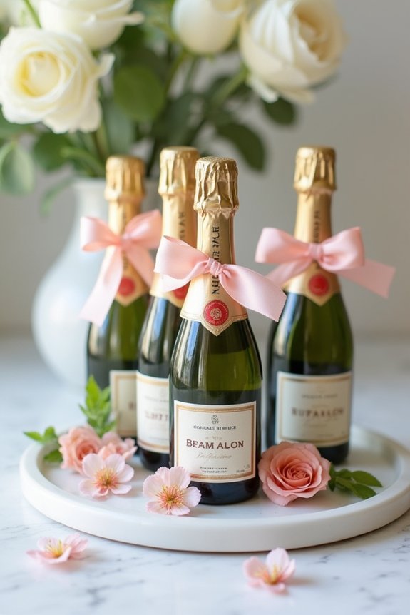 mini champagne bottle favors