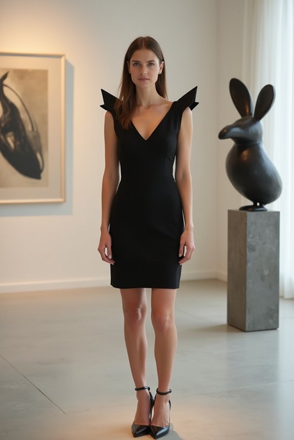 modernize classic black dress