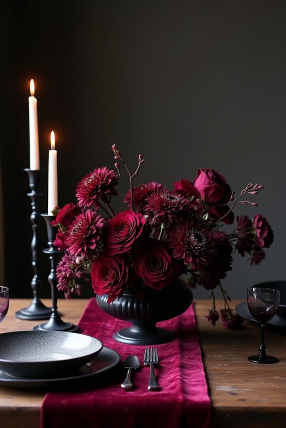 mood elegance candles flowers