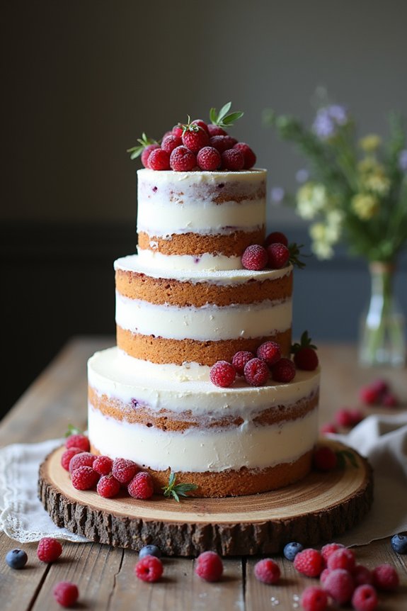 naked and semi naked cakes