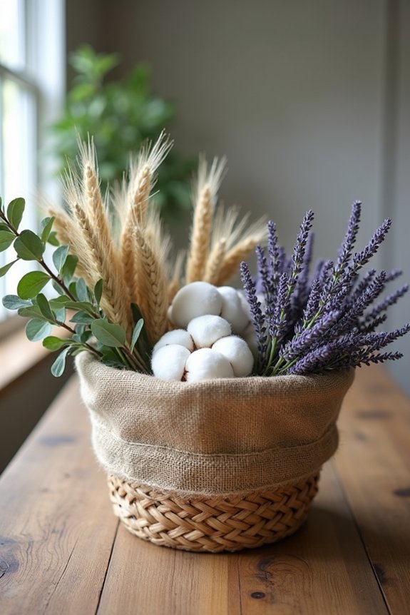 natural textures enhancing arrangements