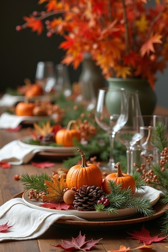 natural thanksgiving backdrop ideas