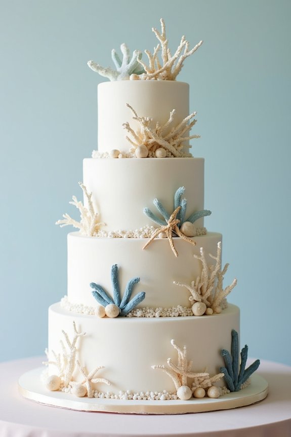 nautical elegant cake design