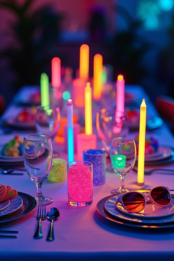 neon party favors ideas