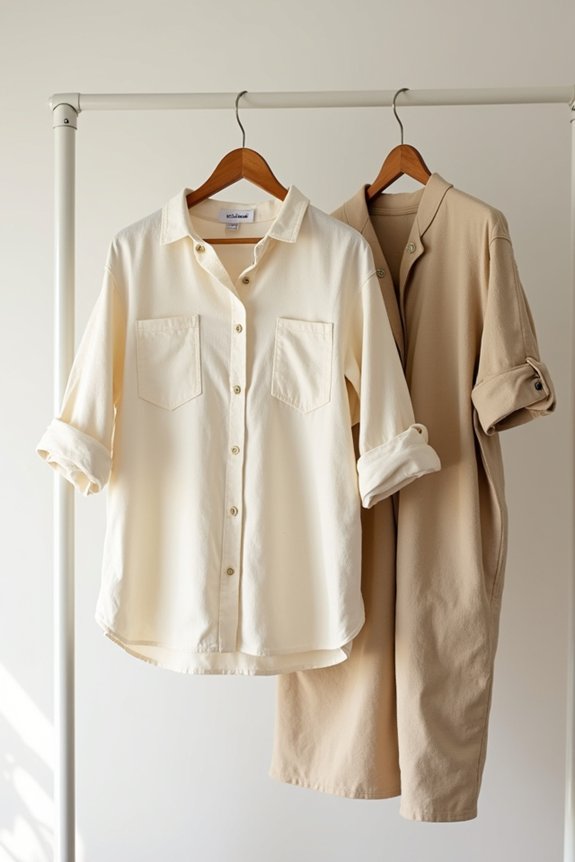 neutral wardrobe essentials outlined