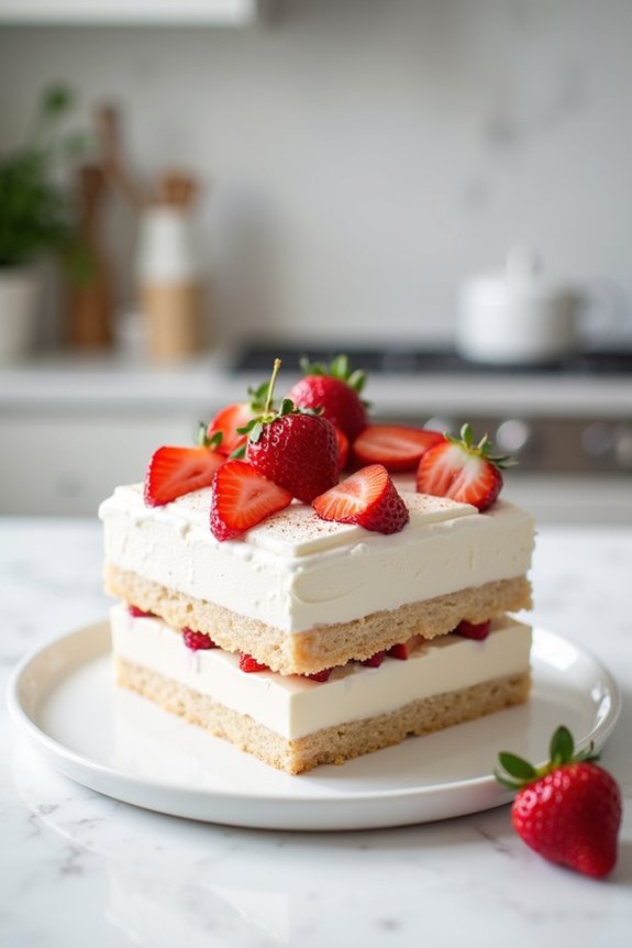 no bake layered icebox cake