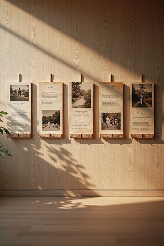nostalgic photo celebration timeline