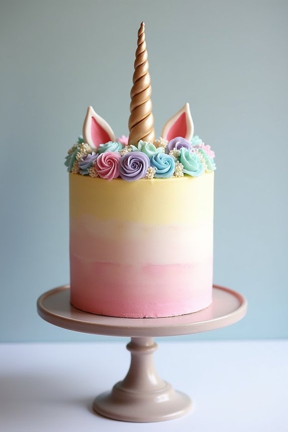 ombr fondant cake tutorial