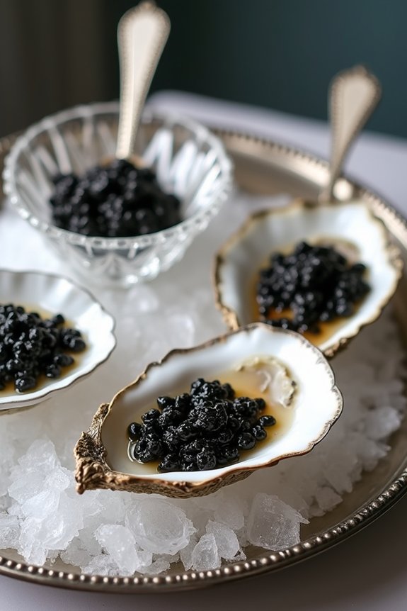oysters and caviar elegance