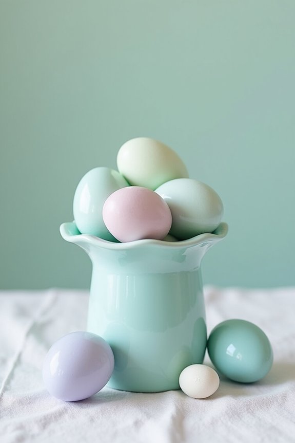 painted egg vase fillers