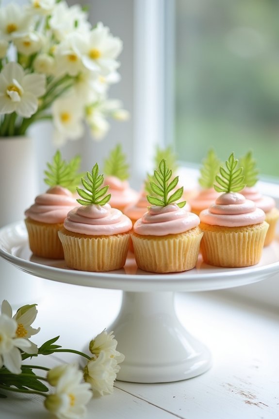 palm sunday cupcake favors