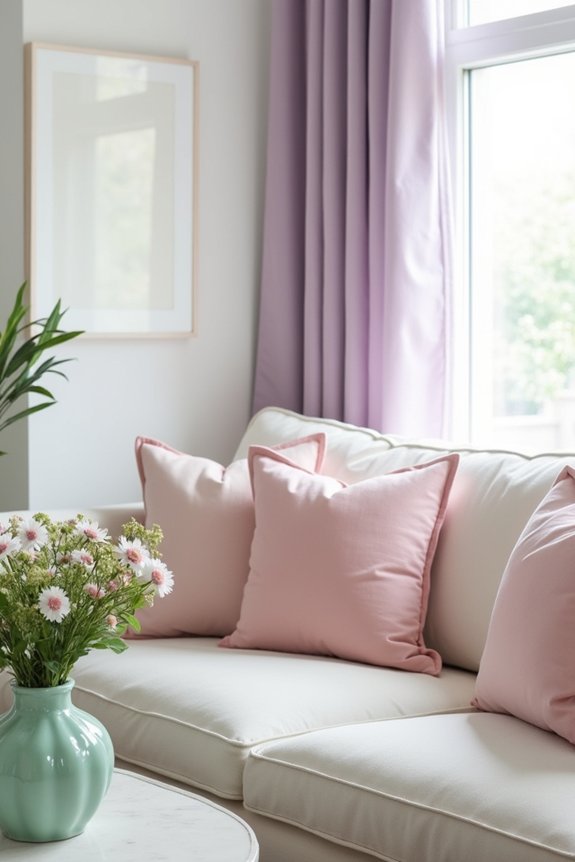 pastel spring home decor