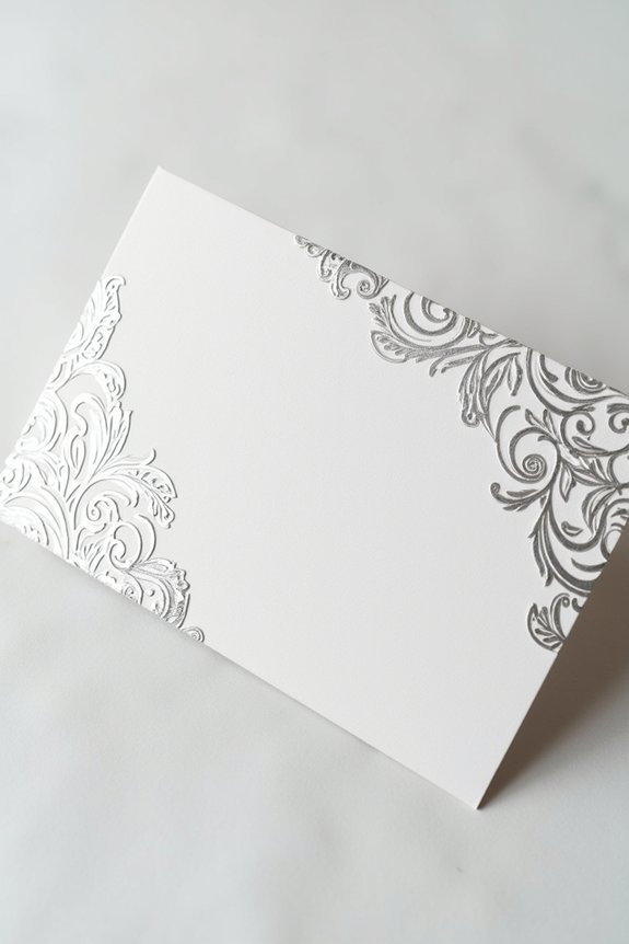 personalize your silver invitations