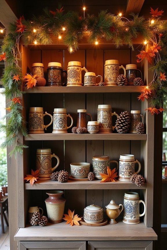 personalized beer stein displays