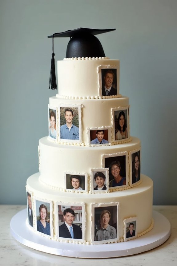 personalized graduation celebration cake
