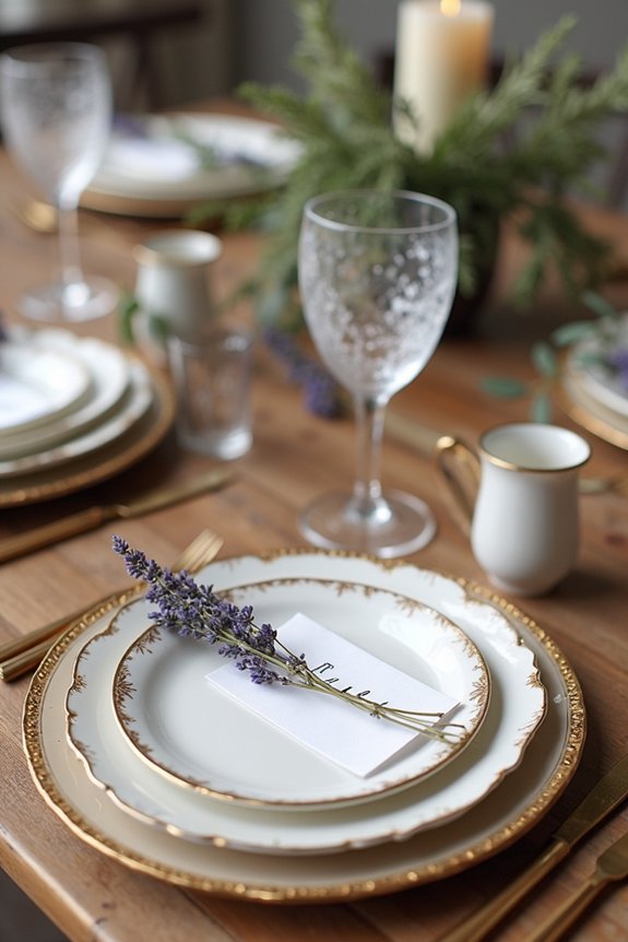 personalized guest table settings