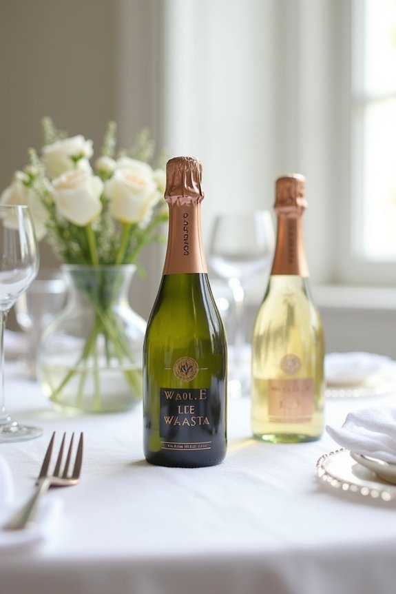 personalized mini champagne bottles