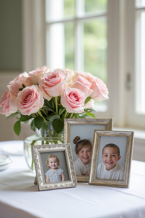 personalized photo centerpiece ideas