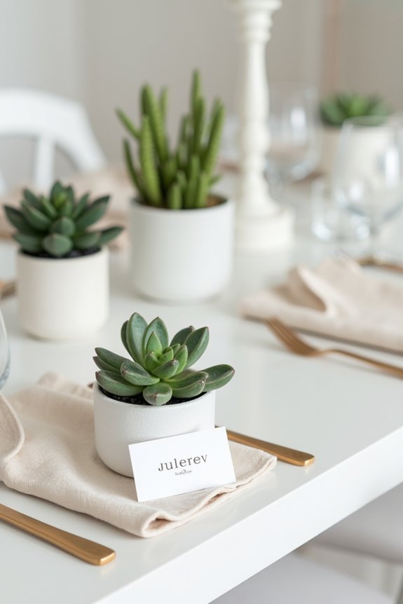 personalized succulent career wishes