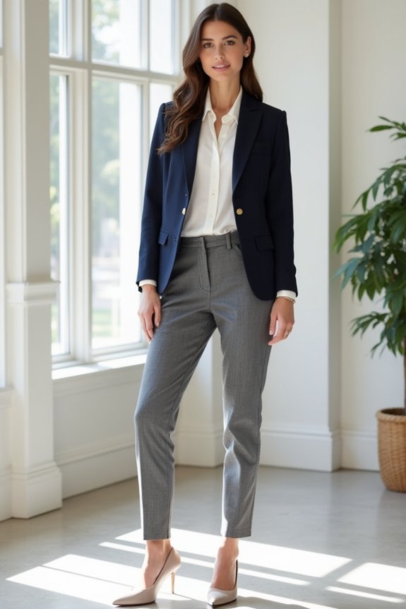polished yet relaxed attire