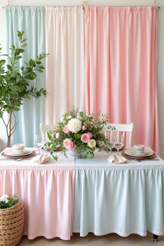 preppy event backdrop ideas