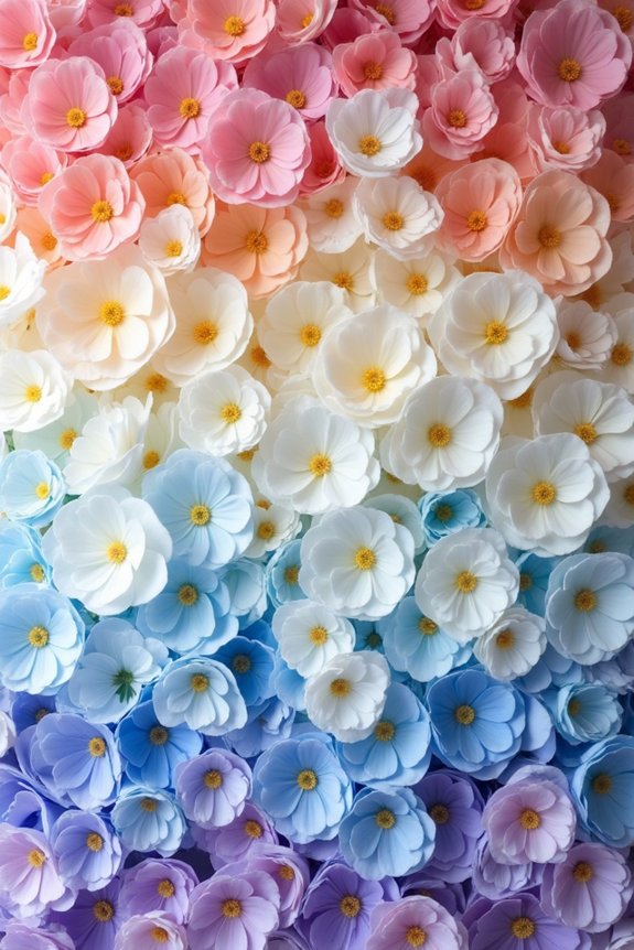 pride flower wall backdrop