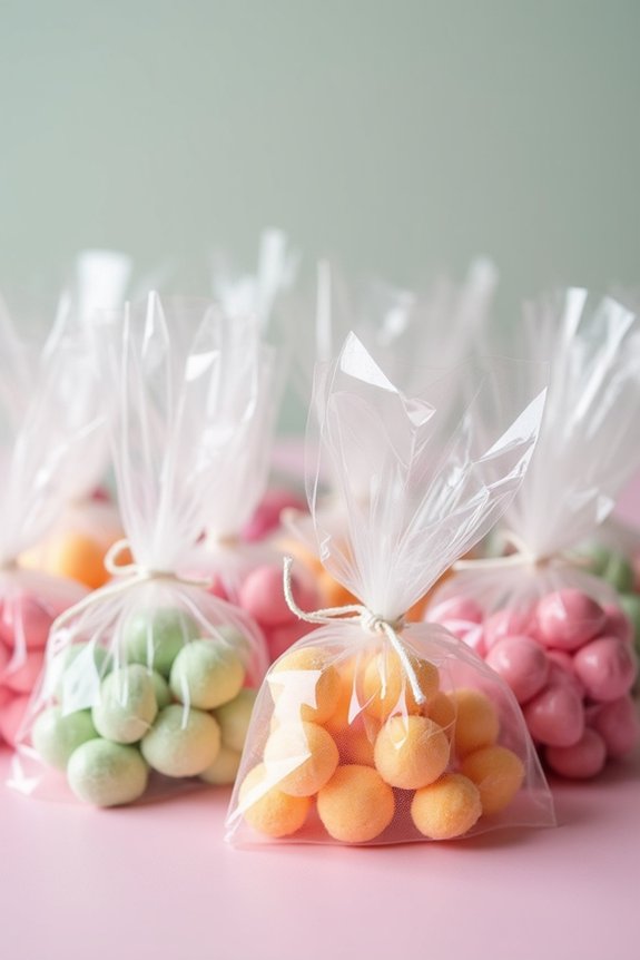 rainbow candy bag decor