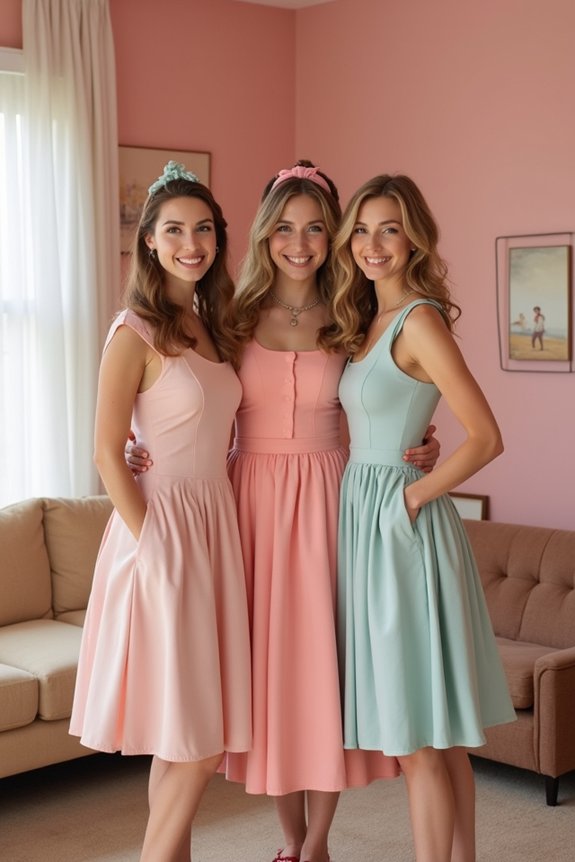 retro outfits for galentines