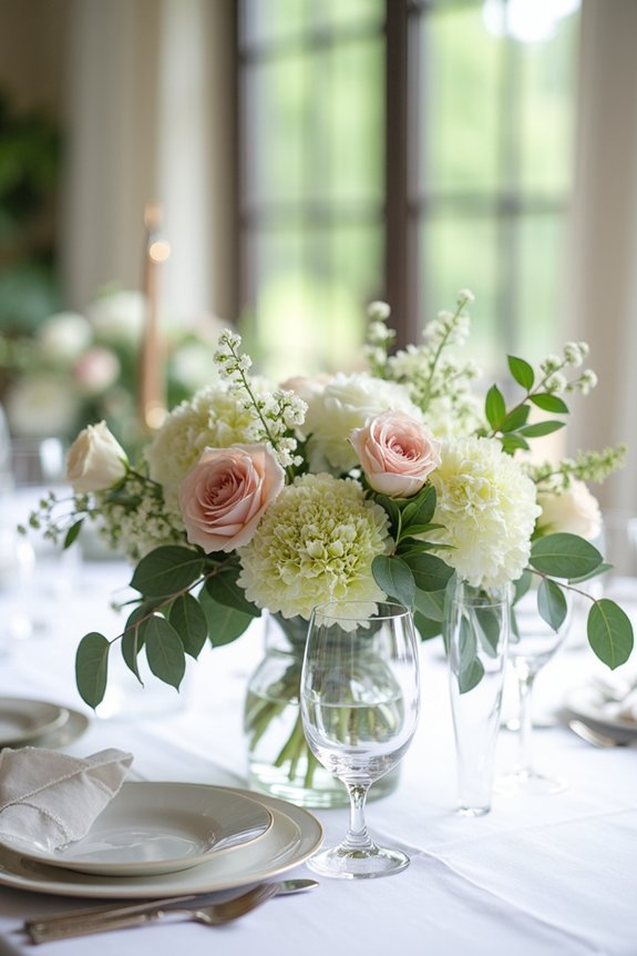 romantic garden centerpiece decor