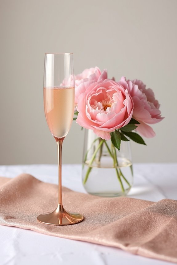 rose gold blush elegance