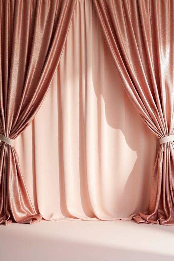 rose gold event decorations