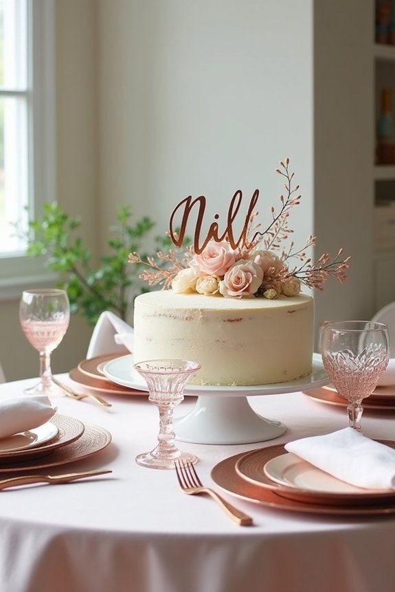 rose gold party details
