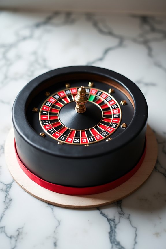 roulette wheel cake design