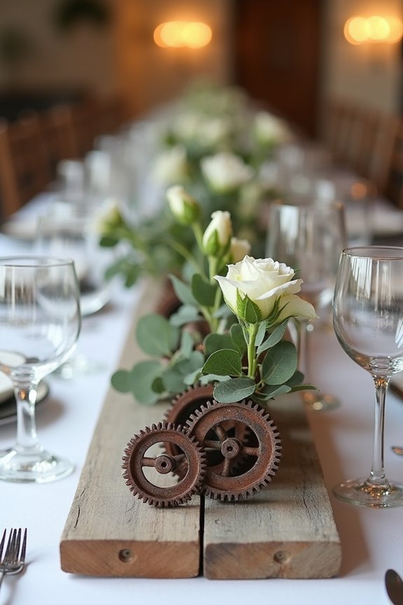 rustic reclaimed wood displays
