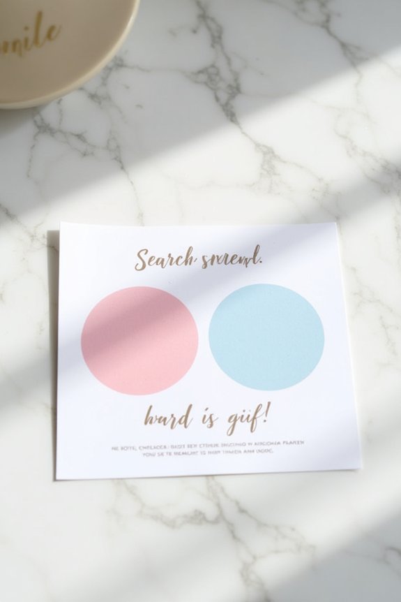 scratch off gender prediction game