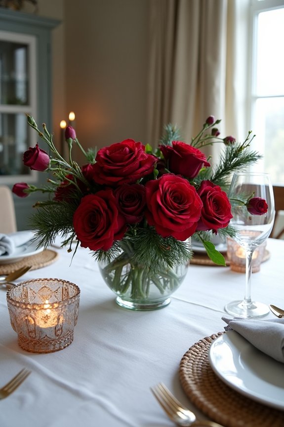 seasonal red centerpiece ideas