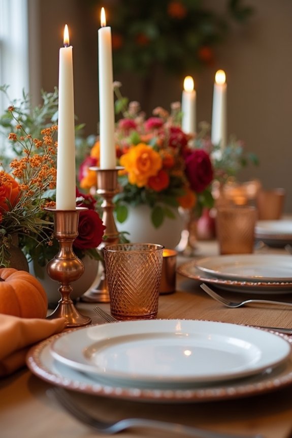 seasonal themed tablescape foundation