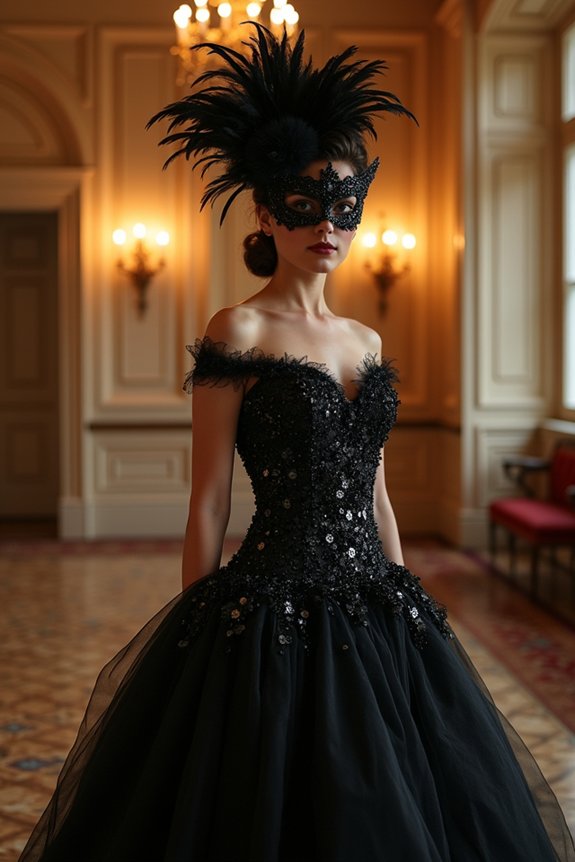 sequined gowns for glamour