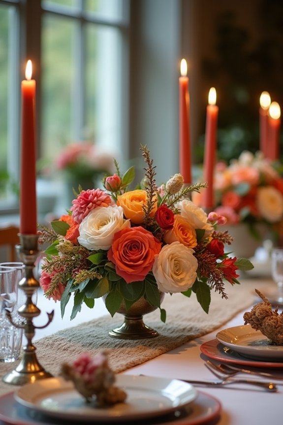 seventy birthday celebration centerpieces