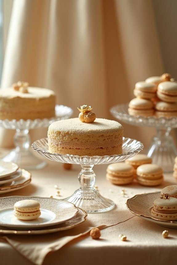 shimmering dessert table design