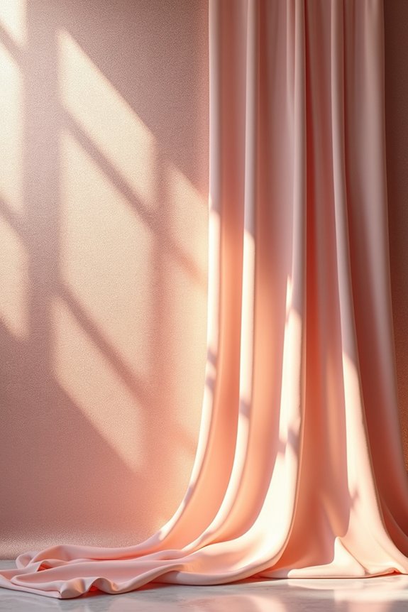 shimmering rose gold backdrop