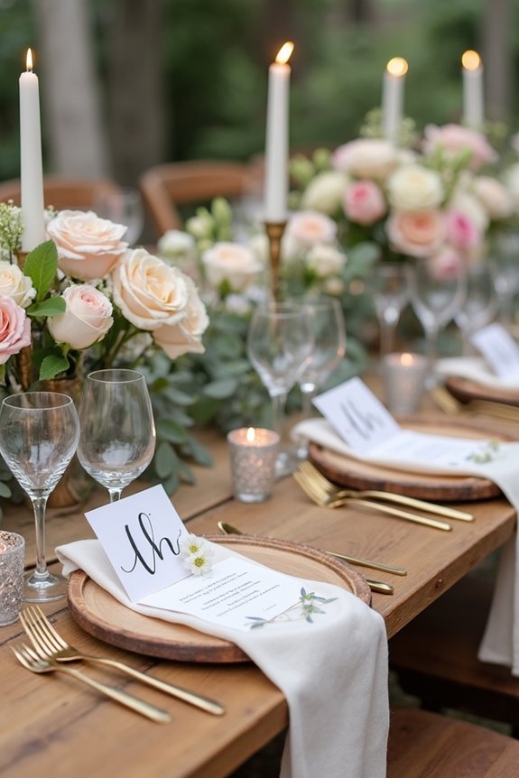 signage and table numbers