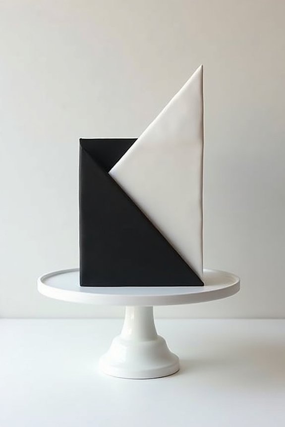 sleek black and white elegance